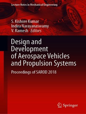 cover image of Design and Development of Aerospace Vehicles and Propulsion Systems
